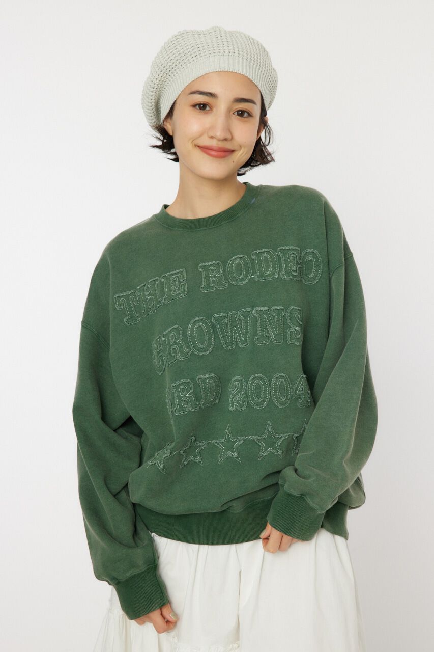 RODEO CROWNS「RCS加工パッチロゴスウェット」|パーカー|D/GRN3