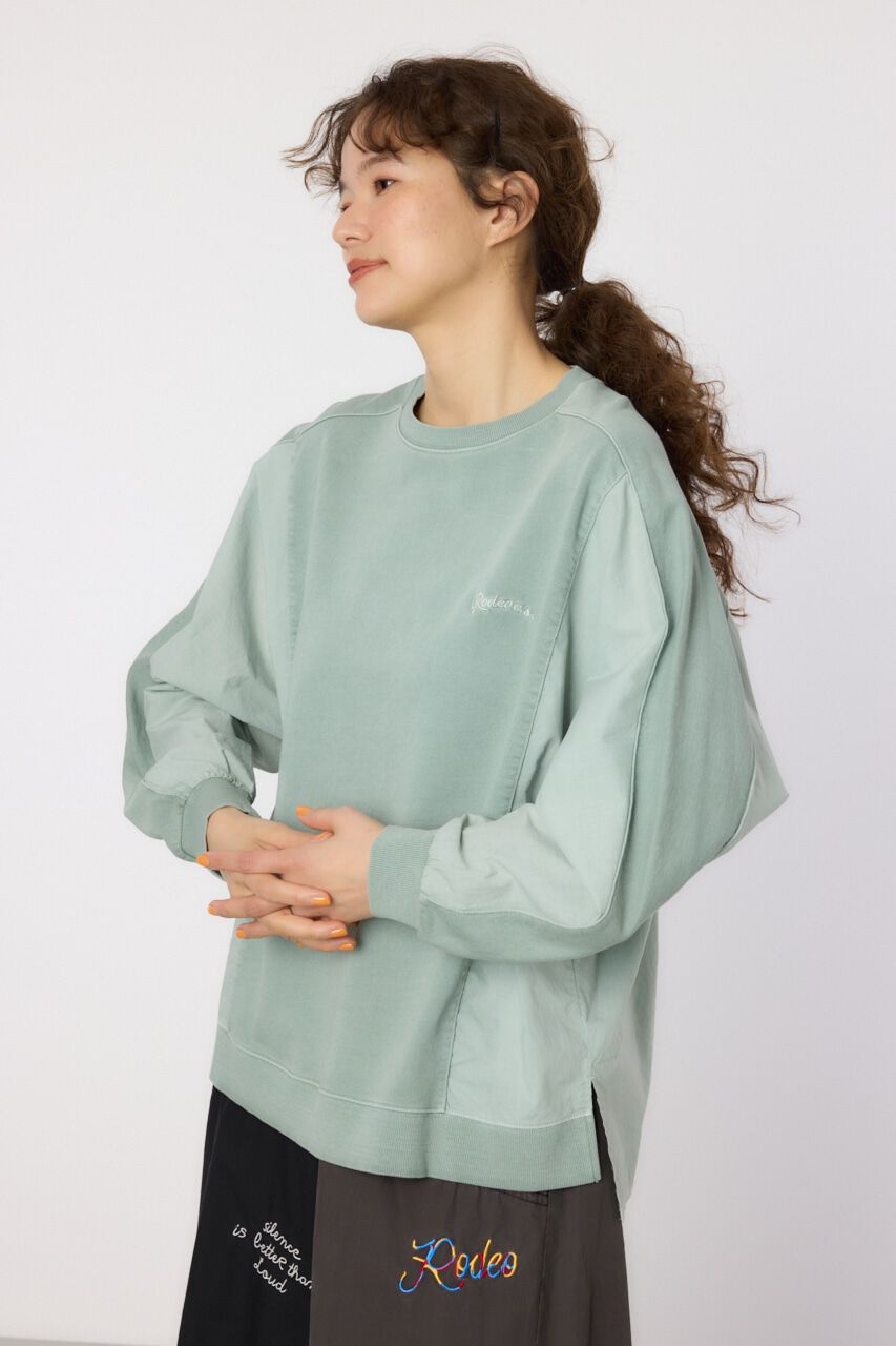 RODEO CROWNS「ピグメントバック切替トップス」|Tシャツ・カットソー|