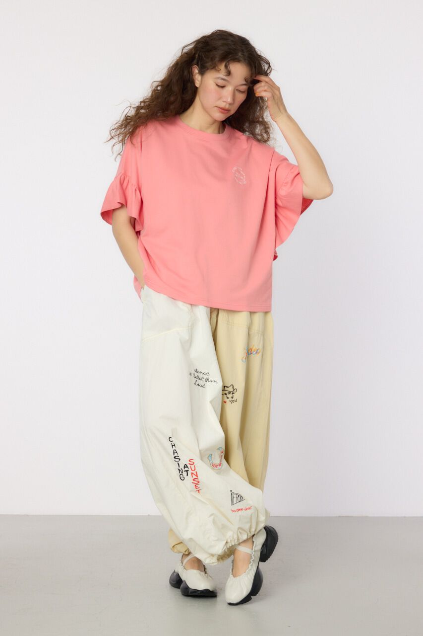 RODEO CROWNS「フリルスリーブトップス」|Tシャツ・カットソー|