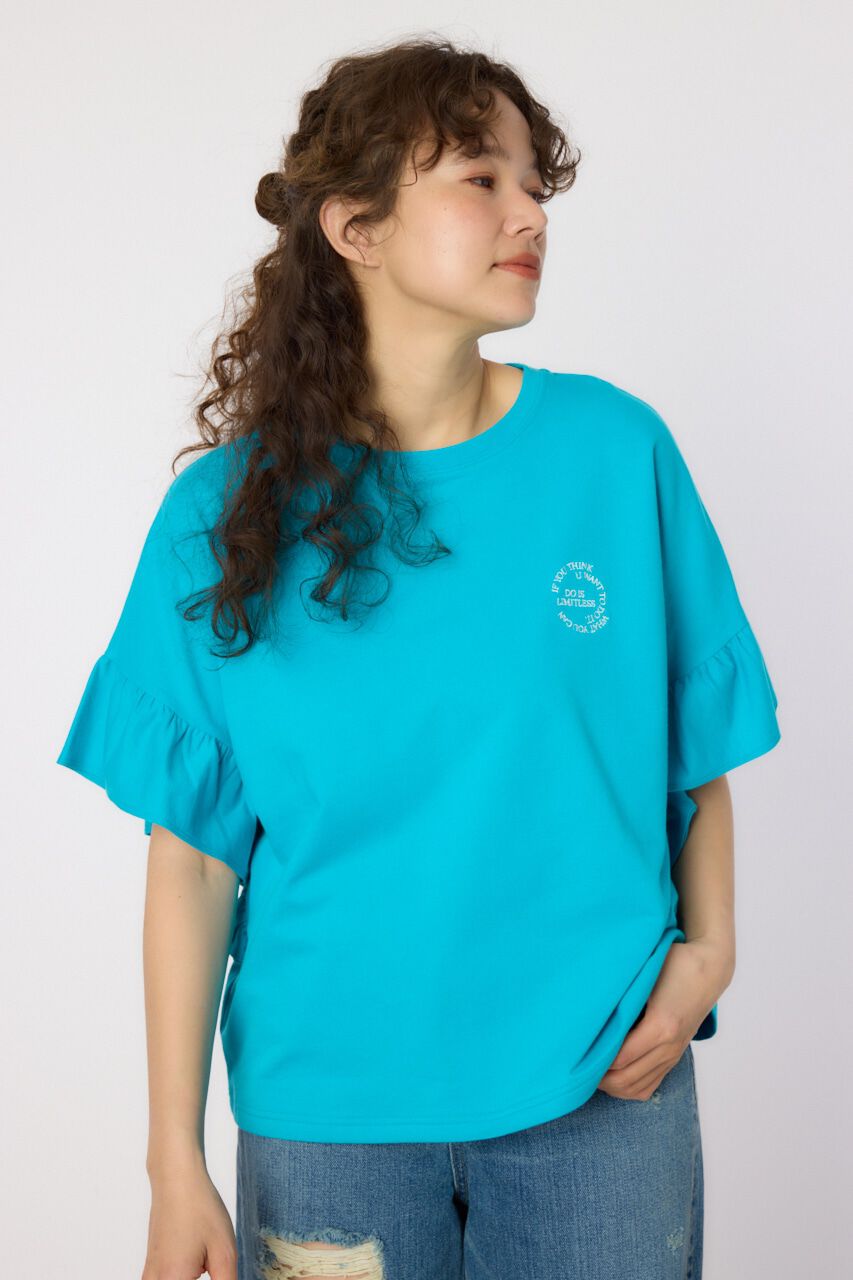 RODEO CROWNS「フリルスリーブトップス」|Tシャツ・カットソー|BLU