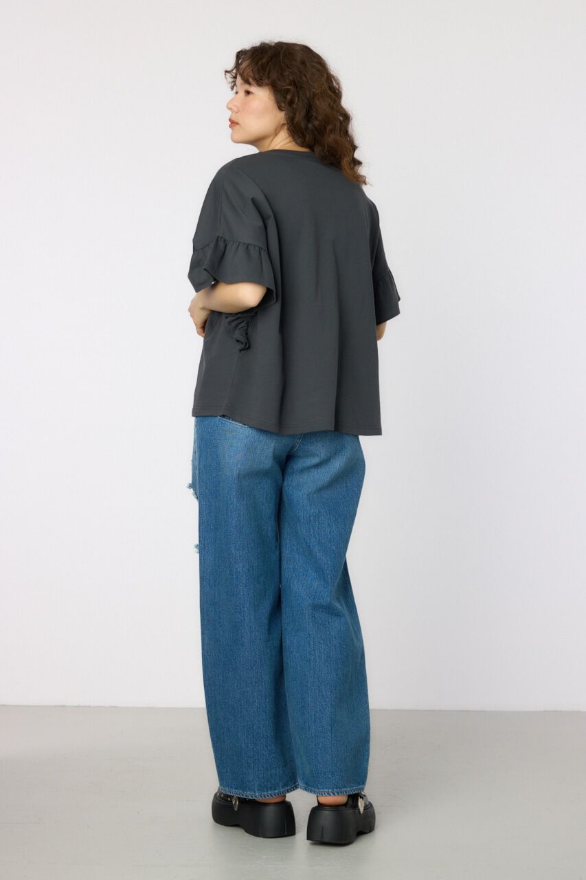 RODEO CROWNS「フリルスリーブトップス」|Tシャツ・カットソー|