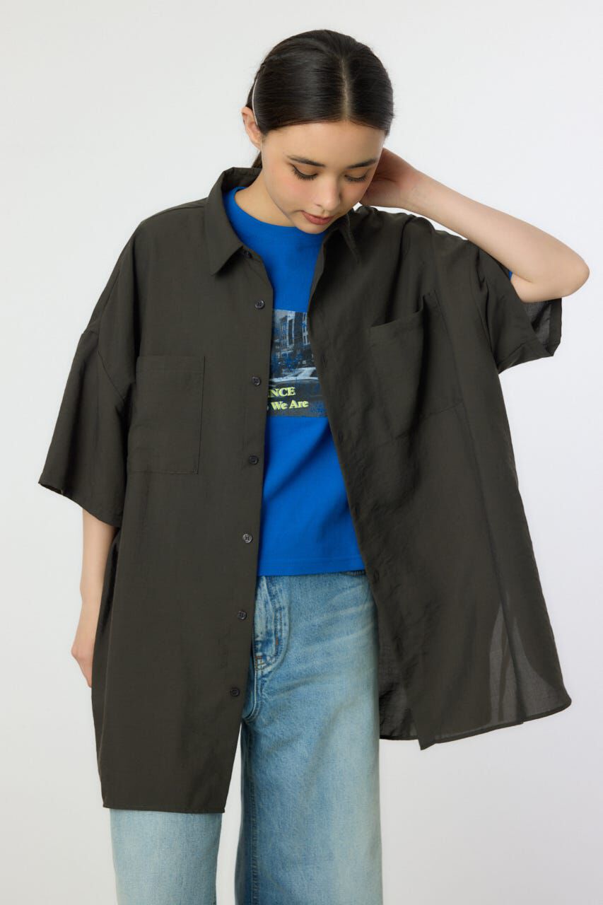 RODEO CROWNS「ハーフスリーブビッグシャツ」|シャツ・ブラウス|C.GRY