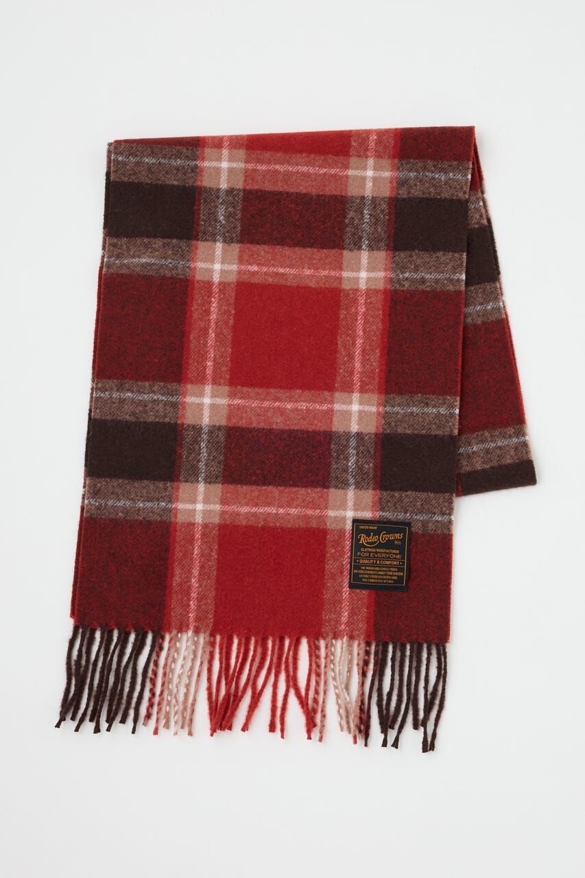 RODEO CROWNS「チェックマフラー」|その他|柄RED5