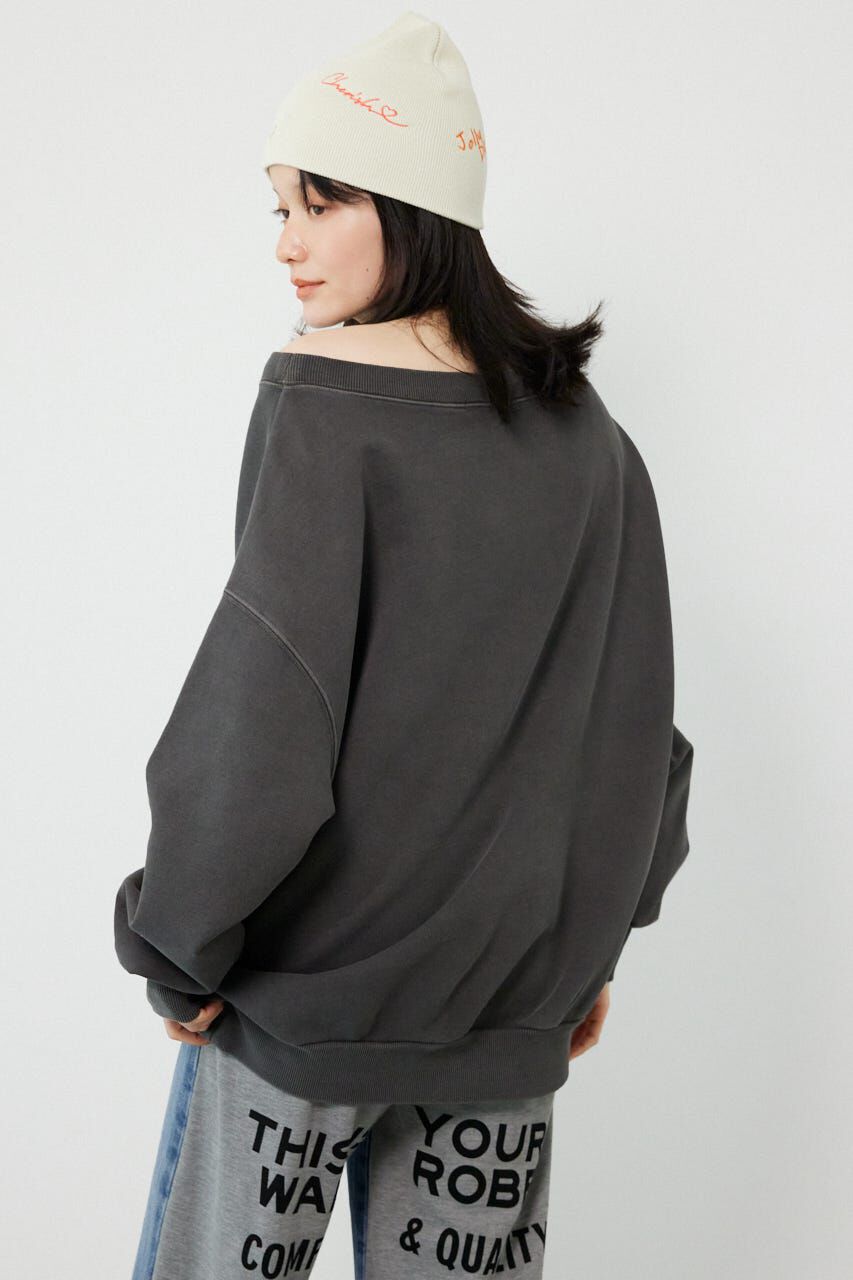 RODEO CROWNS「オフショルダースウェットトップス」|パーカー|