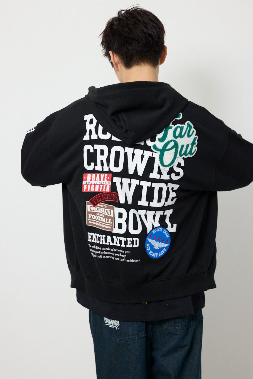 RODEO CROWNS「タイポグラフィーZIPパーカー」|パーカー|