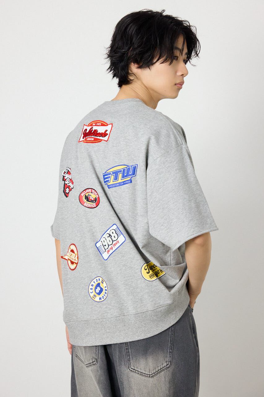 RODEO CROWNS「カスタムワッペン半袖スウェット」|Tシャツ・カットソー|T.GRY