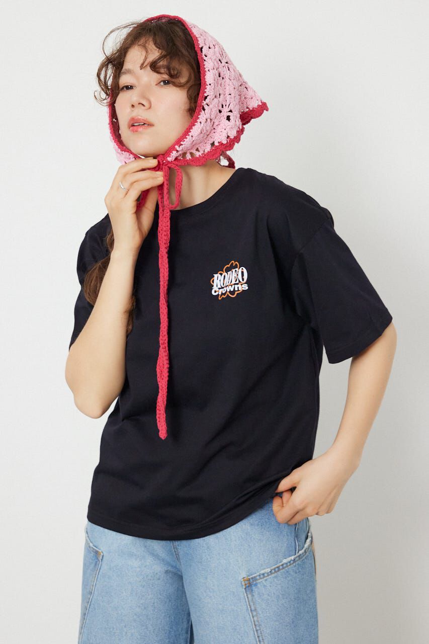RODEO CROWNS「Flower Bloom Embroidery Tシャツ」|Tシャツ・カットソー|