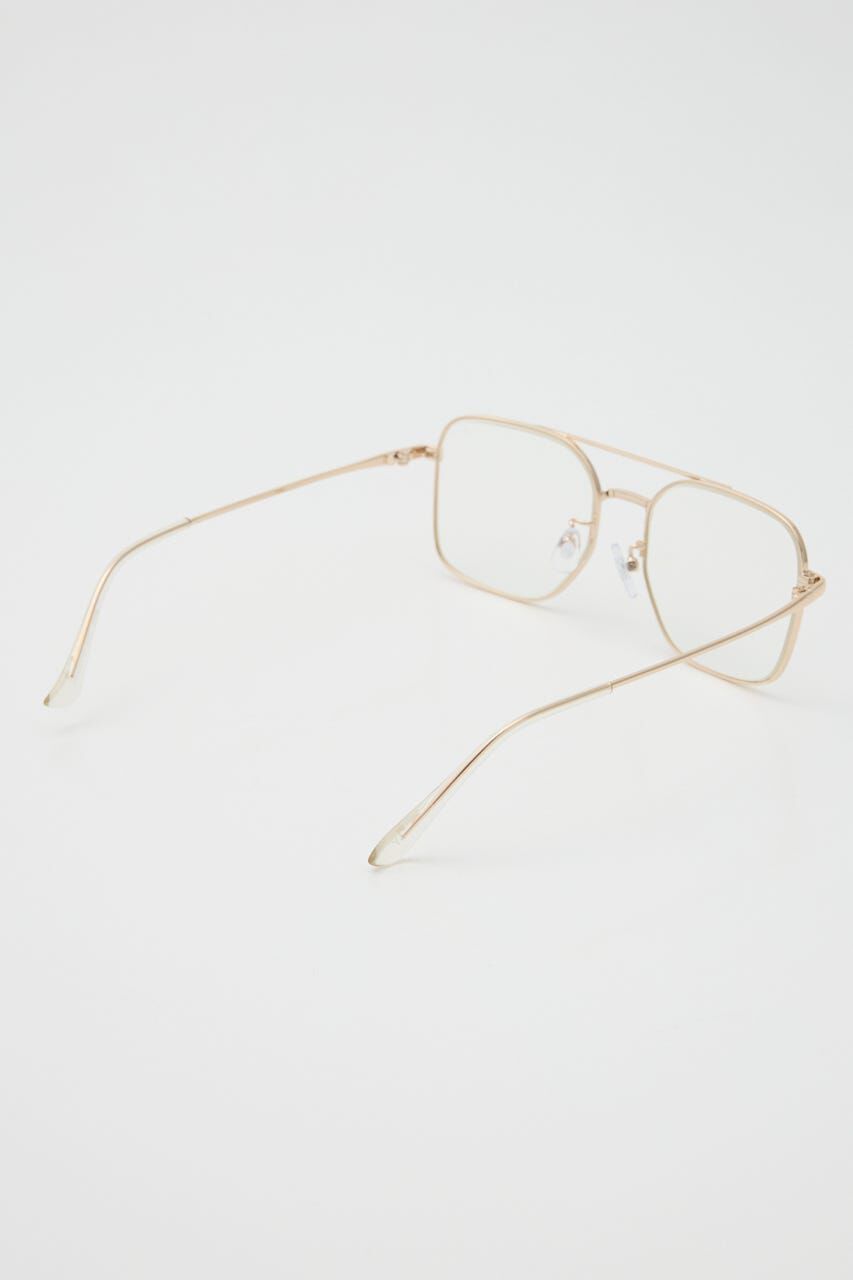 SLY「SQUARE METAL FLAME アイウェア」|メガネ|