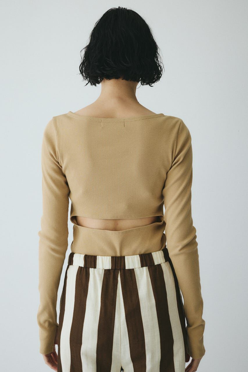 HeRIN.CYE「Teleco back open tee」|Tシャツ・カットソー|