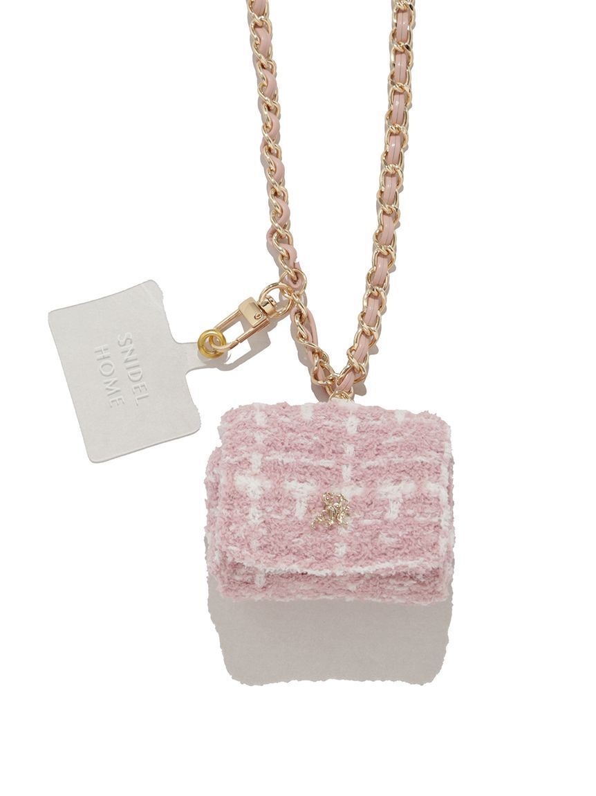 SNIDEL HOME「ツイードミニチャームストラップ」|キーケース|