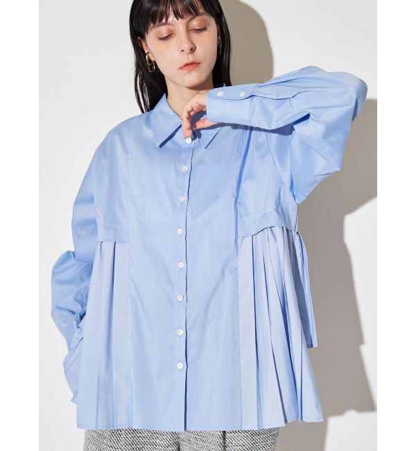 ELENDEEK「PLEATS LAYERED SH」|シャツ・ブラウス|