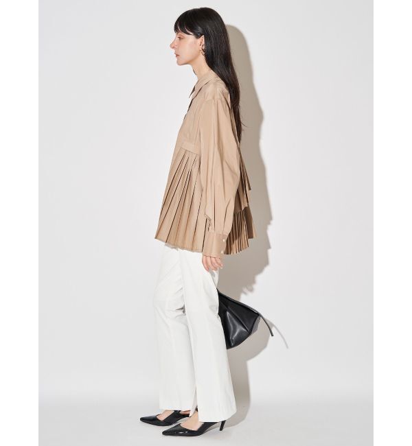 ELENDEEK「PLEATS LAYERED SH」|シャツ・ブラウス|