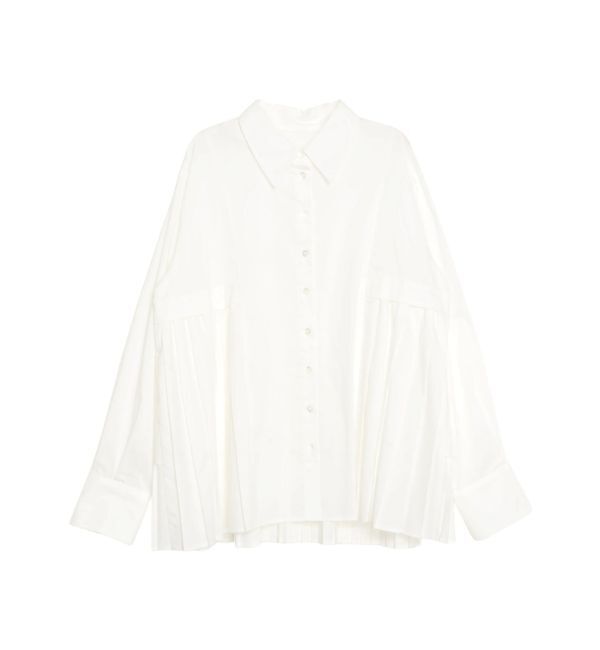 ELENDEEK「PLEATS LAYERED SH」|シャツ・ブラウス|