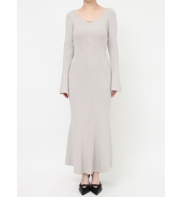 RESEXXY「フロントチャームリブニットワンピース」|ワンピース|