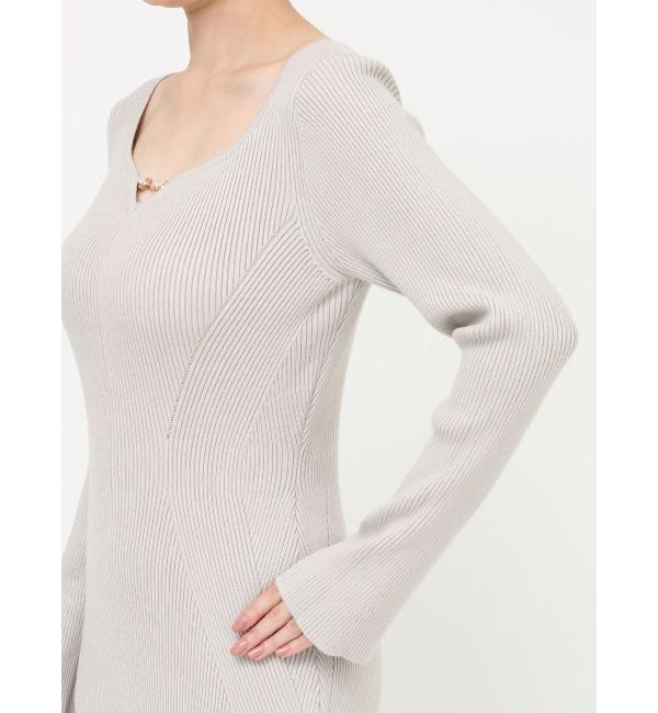 RESEXXY「フロントチャームリブニットワンピース」|ワンピース|