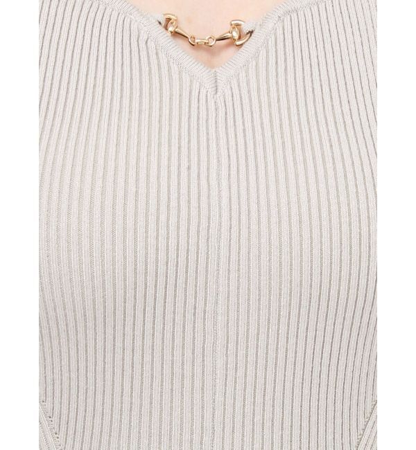 RESEXXY「フロントチャームリブニットワンピース」|ワンピース|