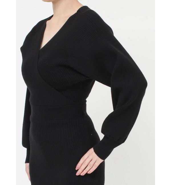 RESEXXY「カシュクールニットタイトワンピース」|ワンピース|