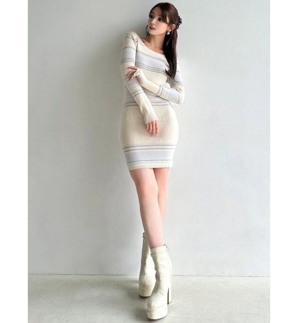 RESEXXY「リブニットタイトワンピース」|ワンピース|