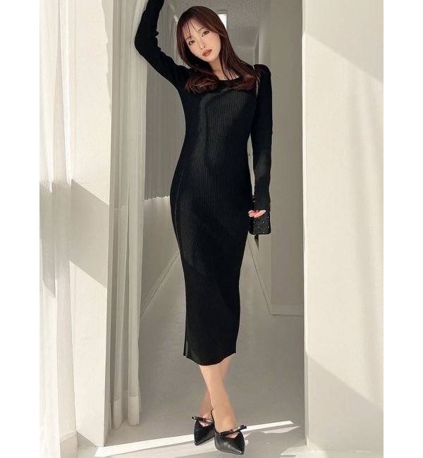 RESEXXY「リブニットタイトワンピース」|ワンピース|
