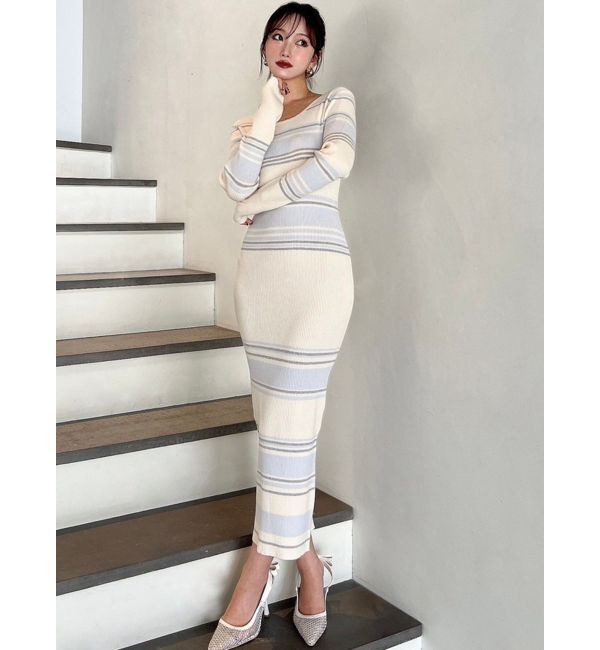 RESEXXY「リブニットタイトワンピース」|ワンピース|