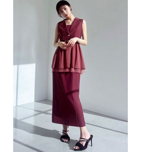 RESEXXY「Iラインキャミワンピース【セットアップ着用可能/ピンクWEB限定カラー】」|ワンピース|