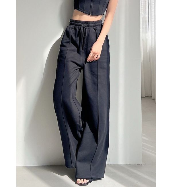 RESEXXY「スウェットワイドパンツ【セットアップ着用可能】」|その他|ブラック