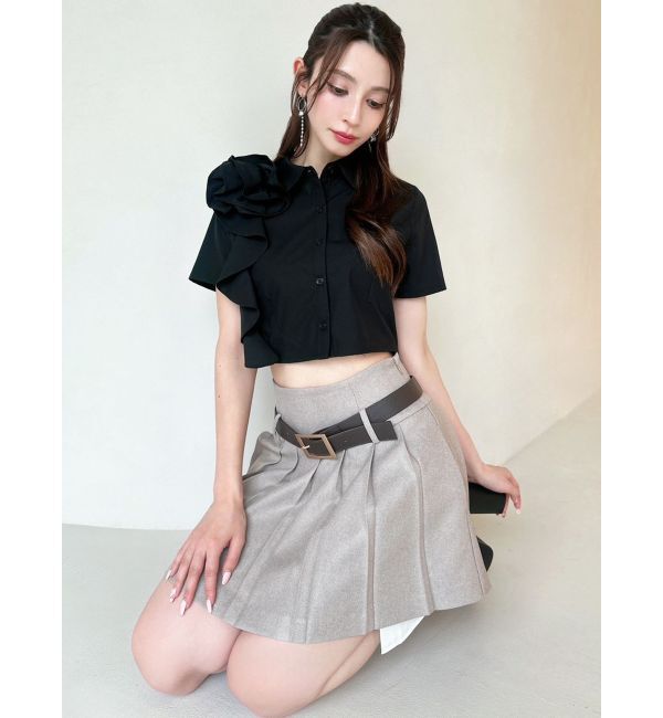 RESEXXY「アシンメトリー3Dモチーフシャツ」|シャツ・ブラウス|