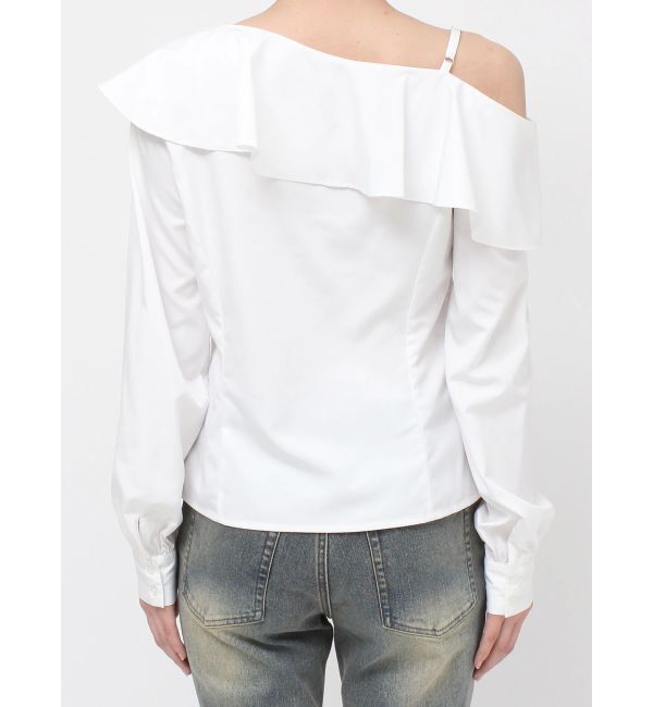 RESEXXY「アシンメトリーラッフルブラウス」|シャツ・ブラウス|