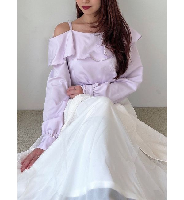 RESEXXY「アシンメトリーラッフルブラウス」|シャツ・ブラウス|