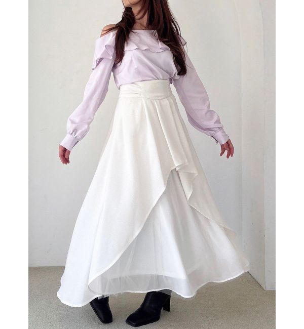 RESEXXY「アシンメトリーラッフルブラウス」|シャツ・ブラウス|