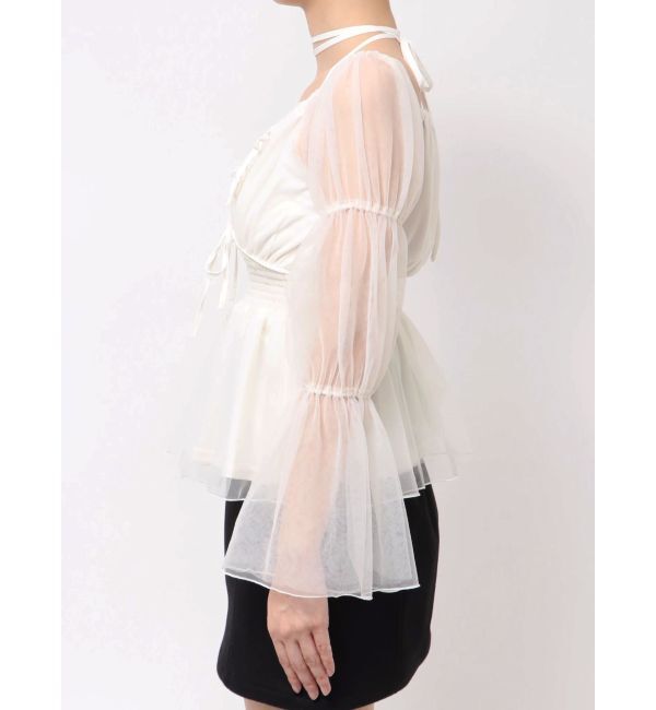 RESEXXY「チョーカーリボンチュニックブラウス」|シャツ・ブラウス|