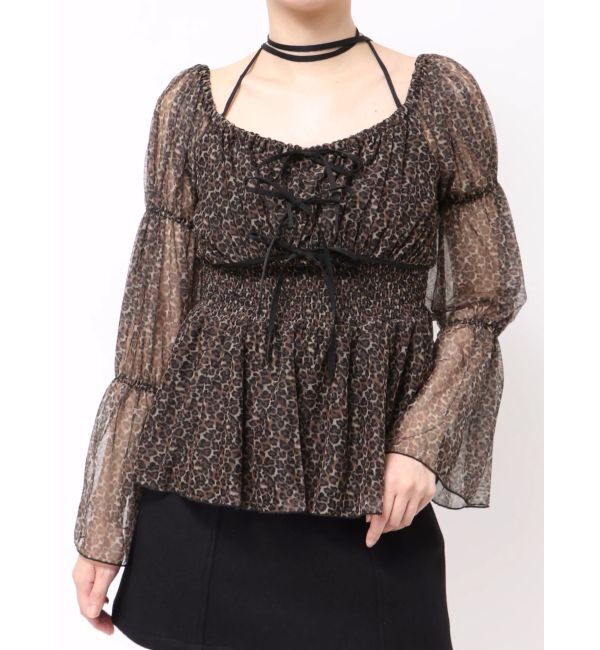 RESEXXY「チョーカーリボンチュニックブラウス」|シャツ・ブラウス|