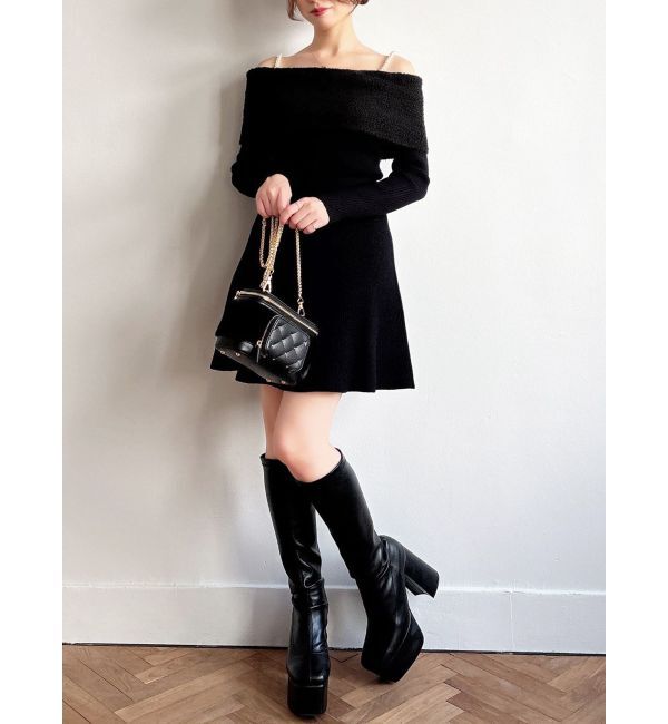 RESEXXY「ストラップミニニットワンピース」|ワンピース|