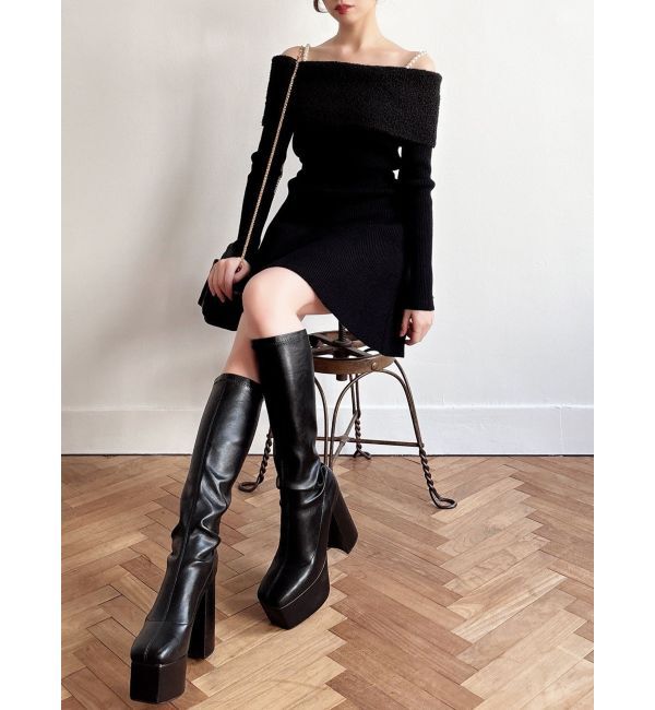 RESEXXY「ストラップミニニットワンピース」|ワンピース|