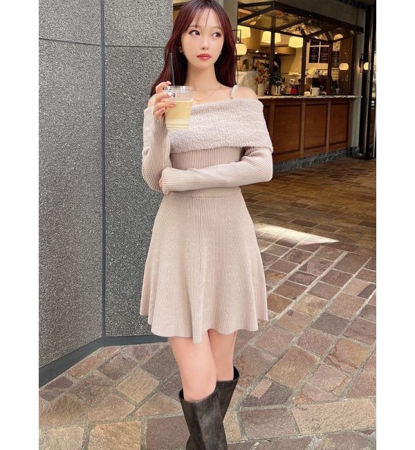 RESEXXY「ストラップミニニットワンピース」|ワンピース|