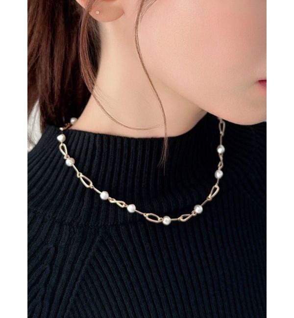 RESEXXY「バロックパールチェーンネックレス」|ネックレス|ゴールド