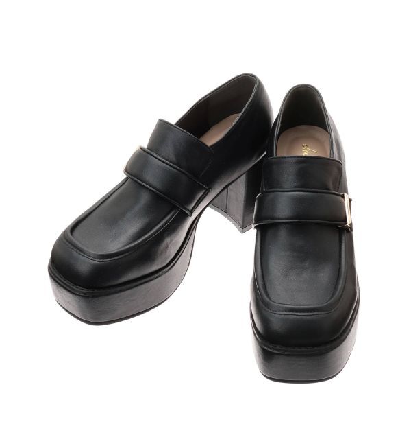 dazzlin「スクエアトゥチャンキーローファー」|ローファー|