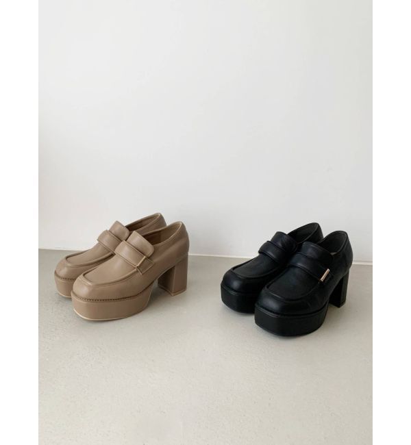 dazzlin「スクエアトゥチャンキーローファー」|ローファー|