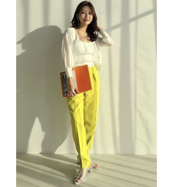 dazzlin「ハイウエストタックテーパードパンツ」|その他|