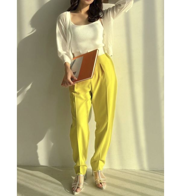 dazzlin「ハイウエストタックテーパードパンツ」|その他|