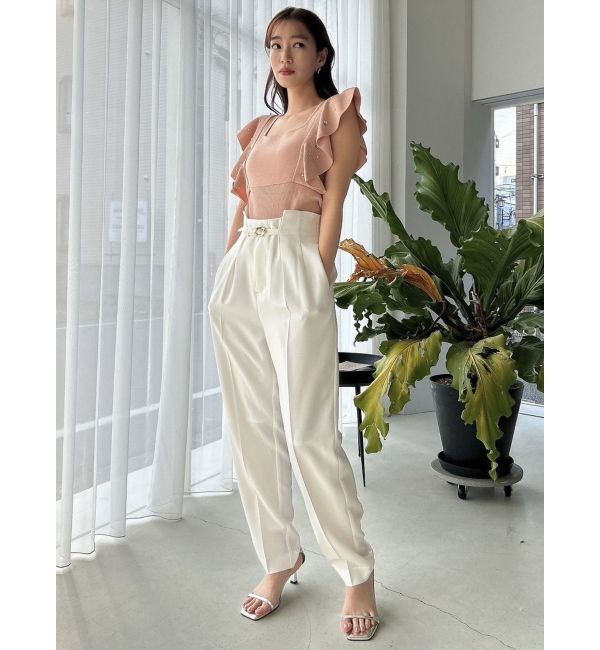 dazzlin「ハイウエストタックテーパードパンツ」|その他|
