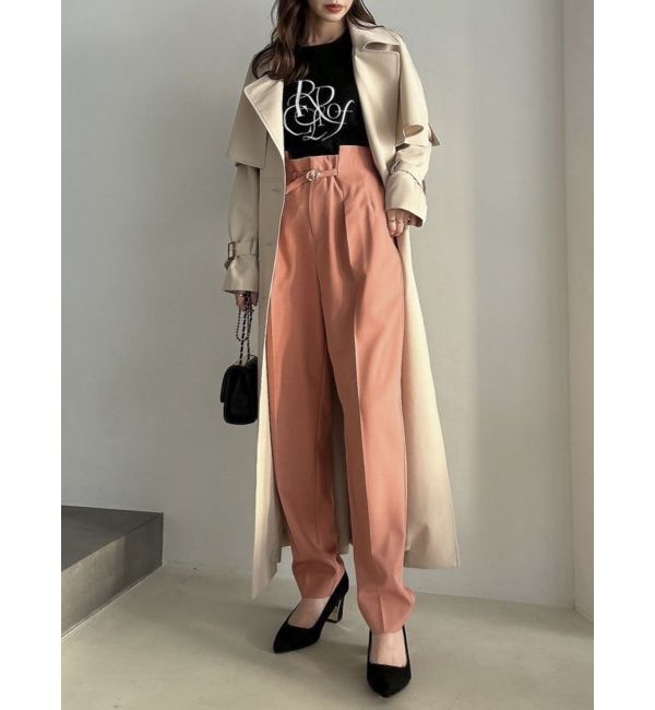 dazzlin「ハイウエストタックテーパードパンツ」|その他|