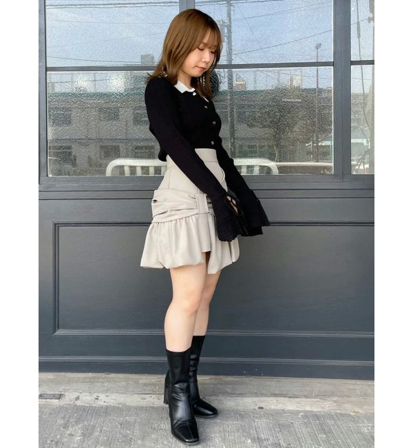 dazzlin「ナナメリボンミニスカート」|スカート|