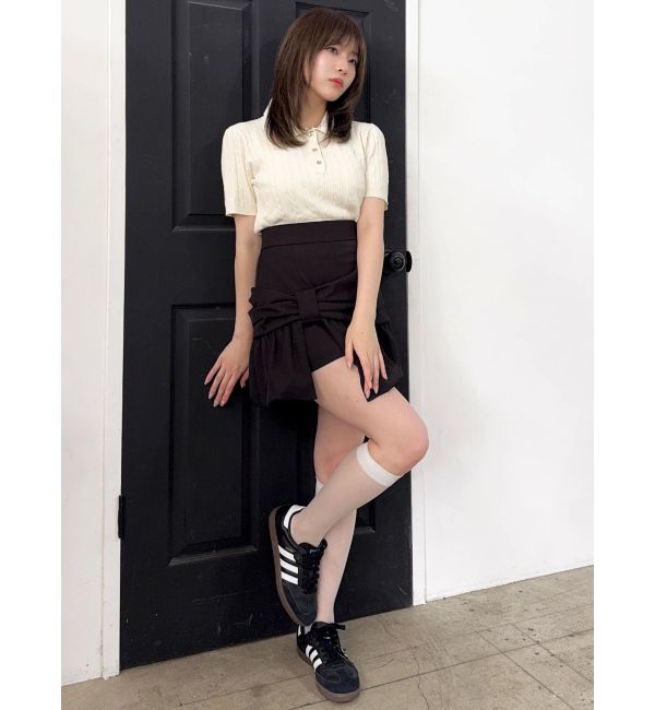 dazzlin「ナナメリボンミニスカート」|スカート|
