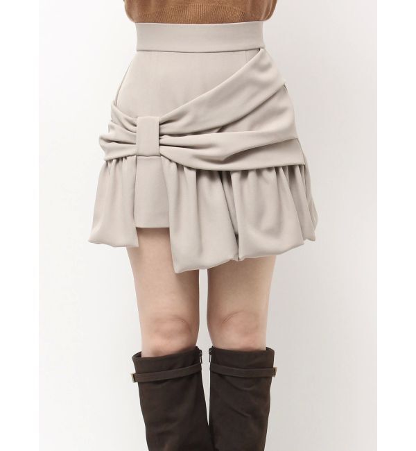 dazzlin「ナナメリボンミニスカート」|スカート|