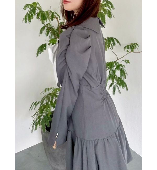 dazzlin「バルーンチェックミニワンピース」|ワンピース|