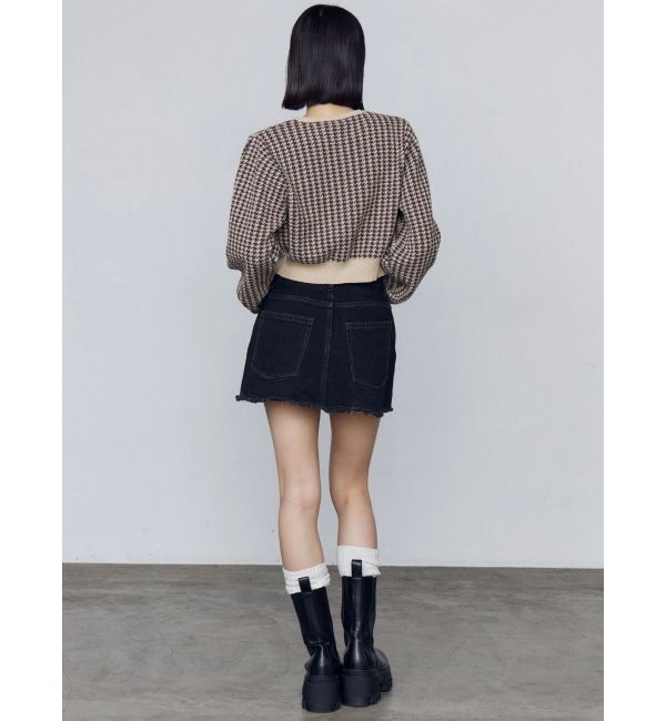 EMODA「ハウンズトゥースツインニット」|ニット・セーター|