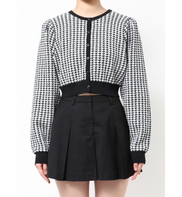 EMODA「ハウンズトゥースツインニット」|ニット・セーター|