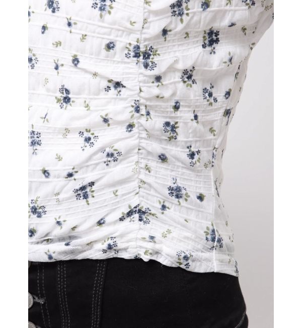 EMODA「フロントボタンギャザートップ」|Tシャツ・カットソー|