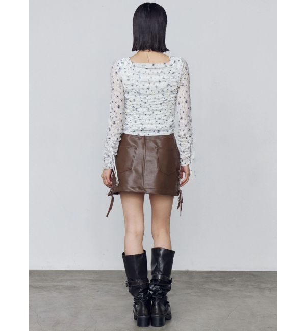 EMODA「フロントボタンギャザートップ」|Tシャツ・カットソー|